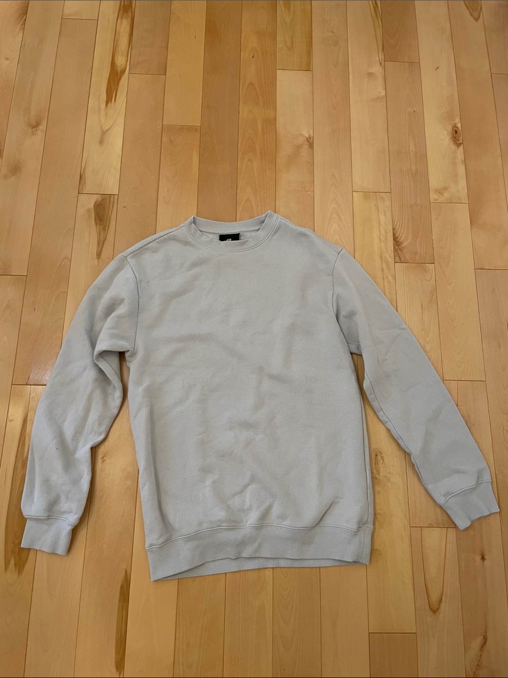 H&M Men's Crewneck Sweater in Light Gray